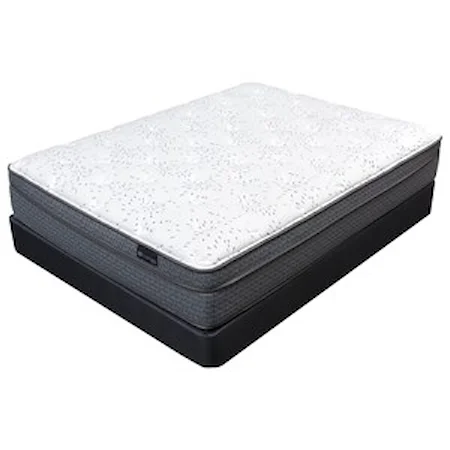 Queen Euro Top Encase Coil Mattress and 9" Luxury Black Foundation